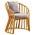 Raja Rattan Chair 3D Model 3D model small image 1