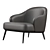 Modern Armchair with Elegant Design 3D model small image 4