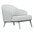 Modern Armchair with Elegant Design 3D model small image 5