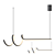 Spiral LED Tube Design Lamp 3D model small image 1