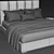 Elegant Bed Argan Flou Model 3D model small image 4