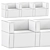 Cridea Pixel 2 Outdoor Sofa 3D model small image 3