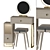 Scandinavian Style Vanity Set 3D model small image 1