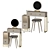 Scandinavian Style Vanity Set 3D model small image 3