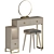 Scandinavian Style Vanity Set 3D model small image 5