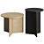 Origami-inspired Geometric Wooden Table 3D model small image 1