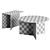 Origami-inspired Geometric Wood Table 3D model small image 3