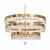 Elegant Antique Gold Chandelier 3D model small image 1