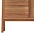 White Wide Bruni Buffet 150cm 3D model small image 4