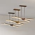 Sleek Crystal LED Linear Suspension 3D model small image 3