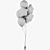 Party Foil Balloon Set 3D 3D model small image 7