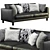 Modern Leather Sofa by Ikea 3D model small image 4