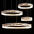 Luxury Saturno Glass Chandelier 3D model small image 2