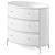 Oval Warren 3-Drawer Dresser 3D model small image 3