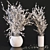 Branches in Concrete Vases Sculpture 3D model small image 4