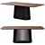  Zaragoza Walnut Dining Table 3D model small image 2