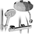 Hansgrohe Shower Systems Bundle 3D model small image 6