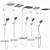 Hansgrohe Shower Systems Bundle 3D model small image 7