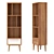 Sleek Bruni White Storage Shelf 3D model small image 2