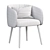 Elegant Shell Chair in Coral 3D model small image 4