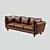 Premium Leather Sofa Div-705 3D model small image 2