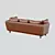 Premium Leather Sofa Div-705 3D model small image 3