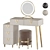 ORLA Modern Vanity Set: Sleek & Functional 3D model small image 5