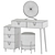 ORLA Modern Vanity Set: Sleek & Functional 3D model small image 1