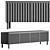 Modern Fluted TV Media Console 3D model small image 4