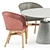 Outdoor Duo: Mbrace Armchair & Rock Table 3D model small image 2