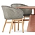 Outdoor Duo: Mbrace Armchair & Rock Table 3D model small image 3