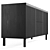 Modern FLUTED TV Stand Buffet 3D model small image 2