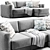Modern 2015 Texas Corner Sofa 3D model small image 1