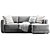 Modern 2015 Texas Corner Sofa 3D model small image 2