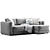 Modern 2015 Texas Corner Sofa 3D model small image 3