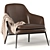 Modern Hug Armchair 3D Model 3D model small image 3