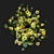 Sunshine Bouquet in Glass Vase 3D model small image 2