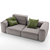 Stylish Marenelli Manhattan Sofa 3D model small image 2