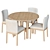 Hargrove Round Table and Chairs 3D model small image 6