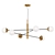 Brass Sputnik Chandelier Globe Pendant 3D model small image 1