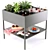 Metallic Quadrangular Garden Console | La Redoute 3D model small image 1