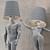 Hommer Pose09 Human Lampshade Floorlamp 3D model small image 6