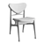 Scandinavian Style Chair in Wenge 3D model small image 5
