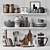 High Quality Kitchen Accessories Set 3D model small image 6