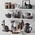 High Quality Kitchen Accessories Set 3D model small image 9