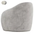 Modern Pavia Lounge Armchair 3D model small image 4
