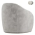 Modern Pavia Lounge Armchair 3D model small image 5