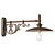 Outdoor Wall Light with Bracket 3D model small image 2