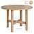 Luxury Marble Dining Table Round 3D model small image 4