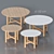 Luxury Marble Dining Table Round 3D model small image 5